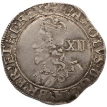1638-1639 Tower mint under Charles I silver Shilling with anchor mintmarks (S 2797). Obverse: gro...