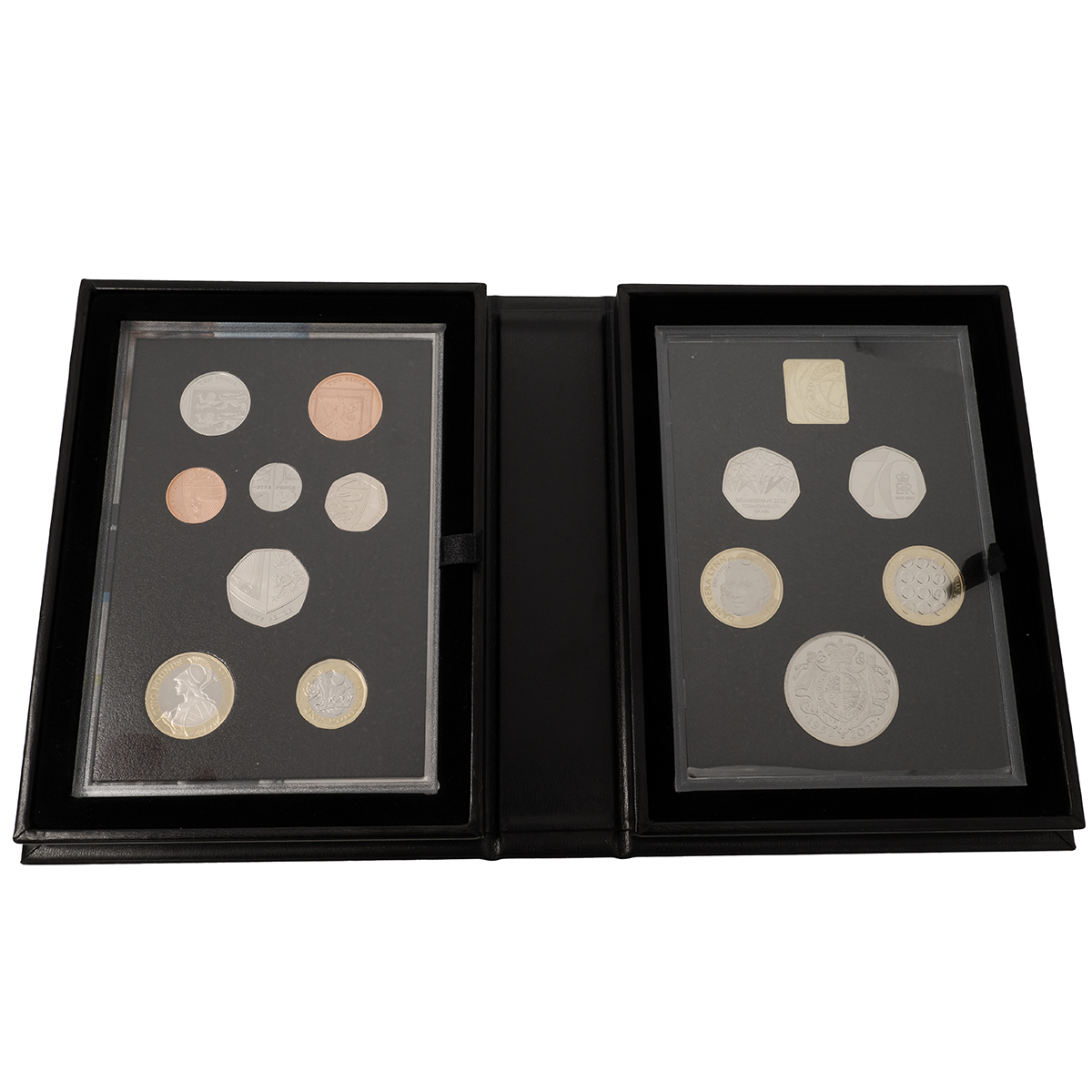 2022 UK Royal Mint Collectors proof 13-coin annual set, the final sets issued in Queen Elizabeth ...