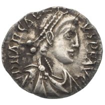 383-408 AD Arcadius silver AR Siliqua, mint of Trier (Sear 20761). Obverse, pearl-diademed draped...