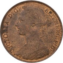 1889 Queen Victoria bronze 'Bun Head' Penny type 12+N (S 3954). Obverse: type 12 left-facing laur...