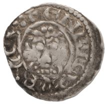 1199-1216 King John short cross class 4c? silver Penny, John on Canterbury (S 1349). Obverse: fac...