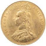1887 Queen Victoria 'Jubilee Head' London Mint gold Sovereign (S 3866). Obverse: Joesph Edgar Boe...
