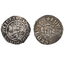 Two (2) 14th century London mint silver Pennies. Includes (1) c1301-1307 King Edward I class 10 P...