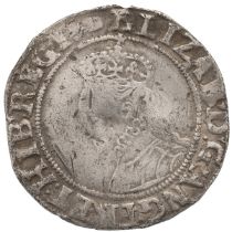 1592-1595 Queen Elizabeth I silver sixth issue Shilling, Tun mintmark (S 2577). Obverse: crowned ...