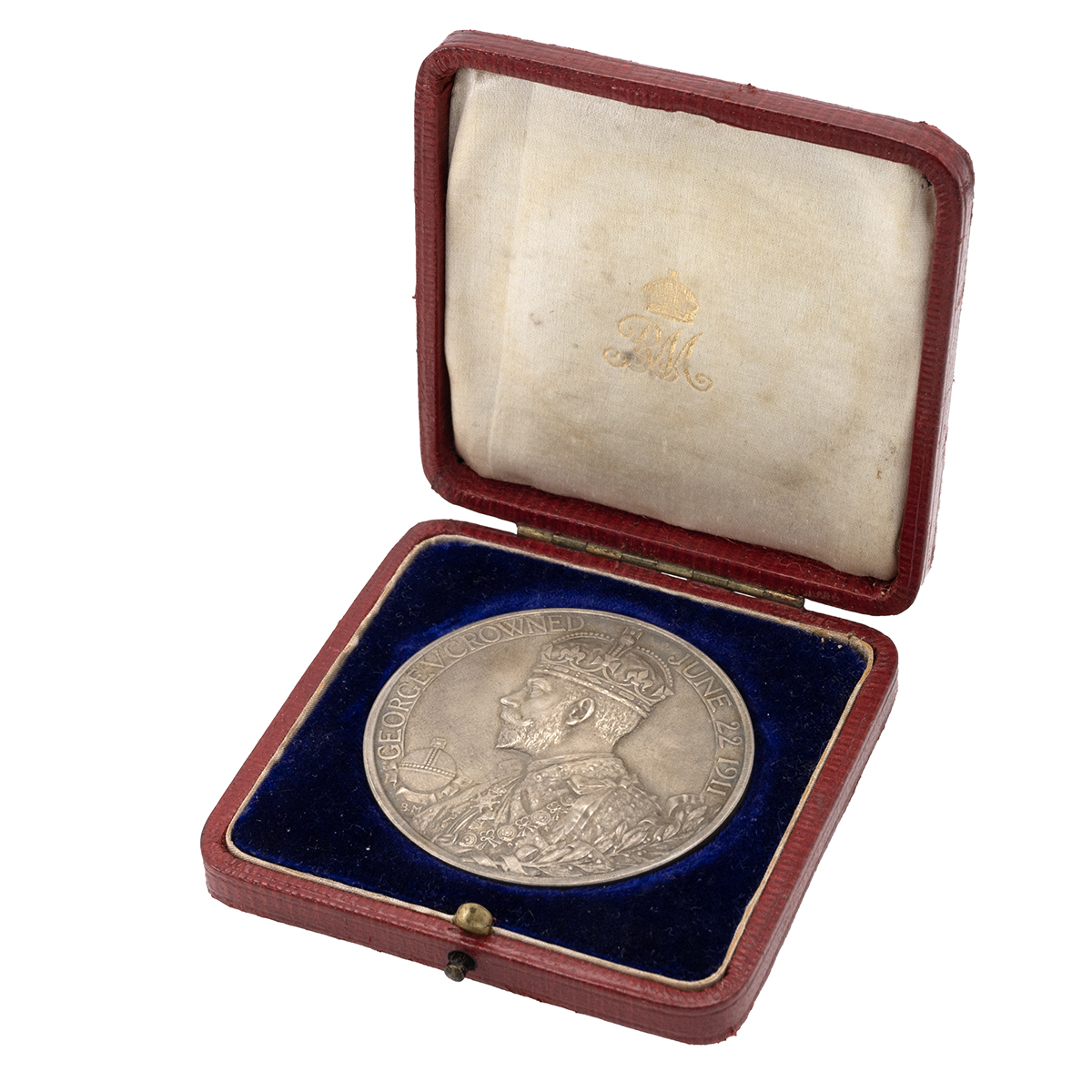 1911 King George V silver official Royal Mint matt silver Coronation medal (Eimer 1922a, BHM 4022...