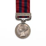 India General Service Medal 1854-1895 with clasp 'Burma 1887-89' of 593 Private C. Lee of 2nd Bat...