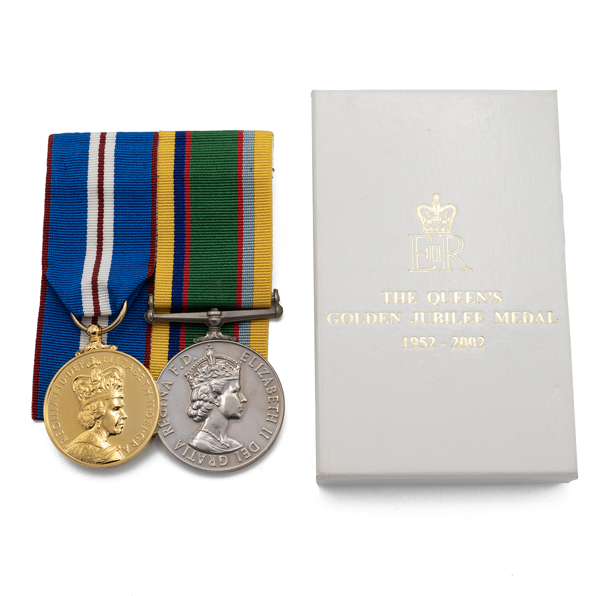 Medals (2) of 0212719Q Flight Lieutenant Patricia Ann Wells W.R.A.F.V.R.(T). Queen's Golden Jubil...