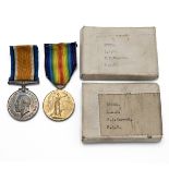 Medals (2) of 10254 Air Mechanic Class 1. Frederick Norman Harrod R.A.F. British War Medal 1914-1...