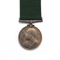 EVII Volunteer Long Service Medal of Captain & Q.M. Charles William Amies of the Royal Fusiliers ...