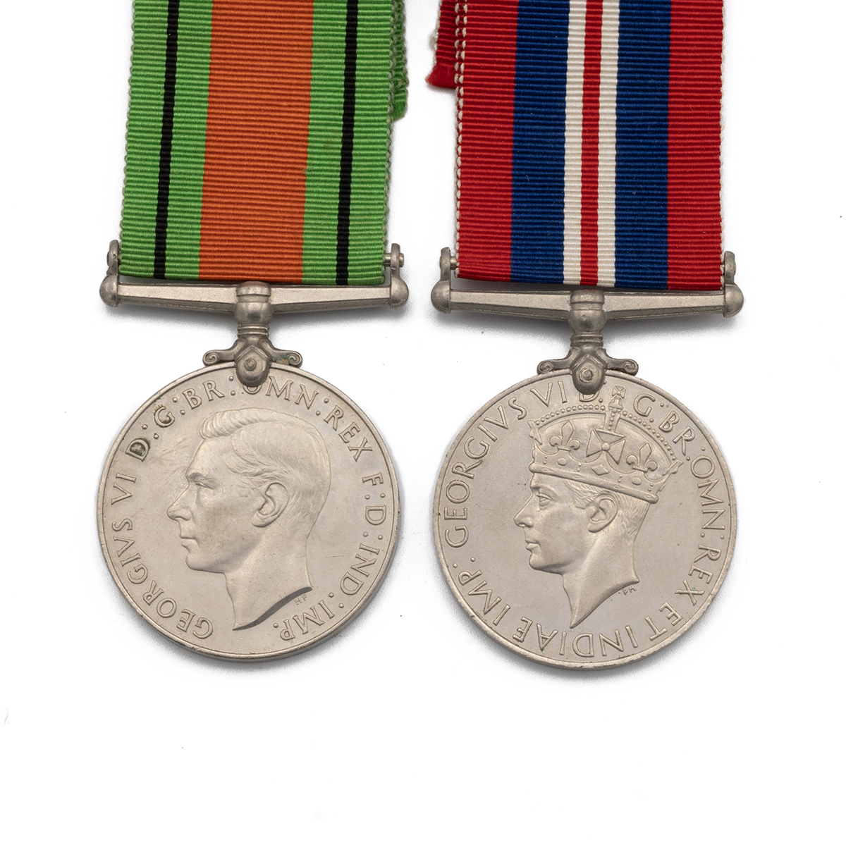 Medals (2) of C.J. Paine of R.A.S.C. & A.C.C. Defence Medal 1939-1945, and War Medal 1939-1945. S... - Image 2 of 2