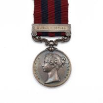 India General Service Medal 1854-1895 with clasp 'Burma 1887-89' of 528 Private J. Davies of 2nd ...