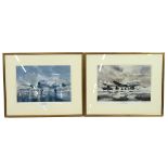 Two (2) Kenneth McDonough aviation art prints, both limited edition and signed by the artist. Inc...