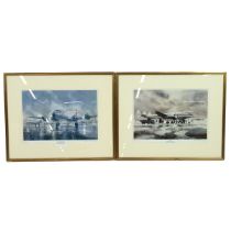 Two (2) Kenneth McDonough aviation art prints, both limited edition and signed by the artist. Inc...
