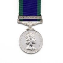 ERII General Service Medal 1962-2007 with clasp 'South Arabia' of 24107856 Private R.A. Jones of ...