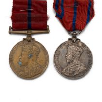 Medals (2) of Police Sergeant J. Gillard. Police Coronation Medal 1902, and Police Coronation Med...
