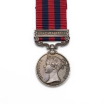 India General Service Medal 1854-1895 with clasp 'Hazara 1888' of Private R. Grace of 2nd Battali...