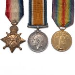 Medals (3) of 100803 Sapper Henry Richards R.E. 1914-1915 Star, British War Medal 1914-1920, and ...