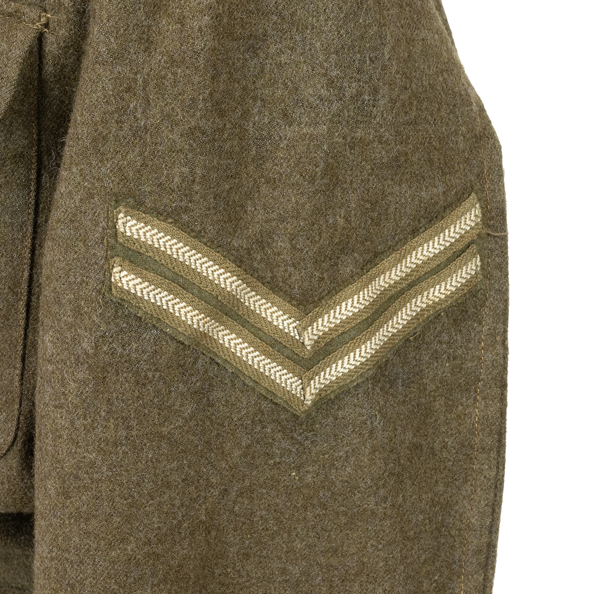 Battledress of Sergeant Arnold of the Royal Tank Regiment. 1938 pattern Battledress (BD) blouse w... - Image 2 of 6