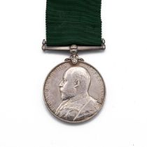 EVII Volunteer Long Service Medal of 3852 Colour Serjeant G. Bailey of South Lancashire Regiment ...
