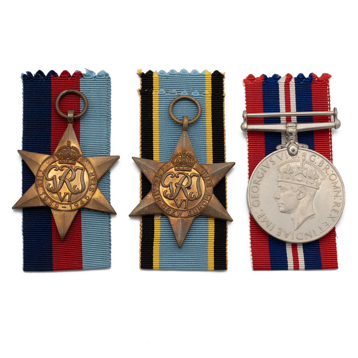 Medals (3) of Flt. Lt Gerald Wilton R.A.F. 1939-1945 Star, Air Crew Europe Star, and 1939-1945 Wa... - Image 2 of 4