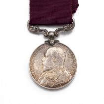 EVII Long Service & Good Conduct Medal. Medal of 2878 Colour Serjeant W. Johnson of the Royal Wes...