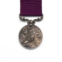 VR Long Service and Good Conduct Medal of 658 Serjeant Alexander Thomson R.A. Discharged from 2n...