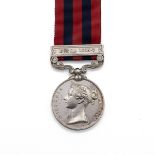 India General Service Medal 1854-1895 with clasp 'Burma 1885-7' of 429 Private W. Burnett of 2nd ...