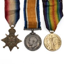 Medals (3) of 58315 Lance Corporal George Dragon R.A.M.C. 1914-1915 Star, British War Medal 1914-...