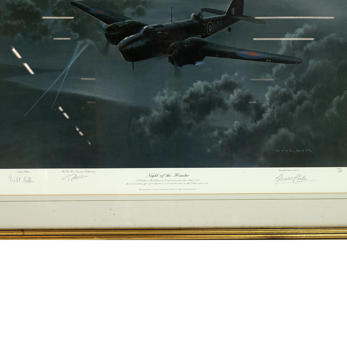 Two (2) Bristol Blenheim framed art prints by Gerald Coulson, both signed limited editions with c... - Image 3 of 6