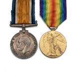 Medals (2) of J.71361 Ordinary Seaman Charles Henry Pion R.N. British War Medal 1914-1920, and Al...