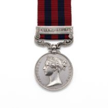India General Service Medal 1854-1895 with clasp 'Burma 1885-7' of 170 Private D. Simpson of 2nd ...