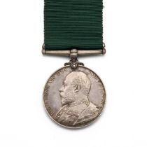 EVII Volunteer Long Service Medal of 640 Private A.J. Hammett of the Welsh Regiment (Volunteers)....