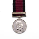 Natal Rebellion Medal with clasp '1906' of Private J. Armstrong of the Natal Rangers.