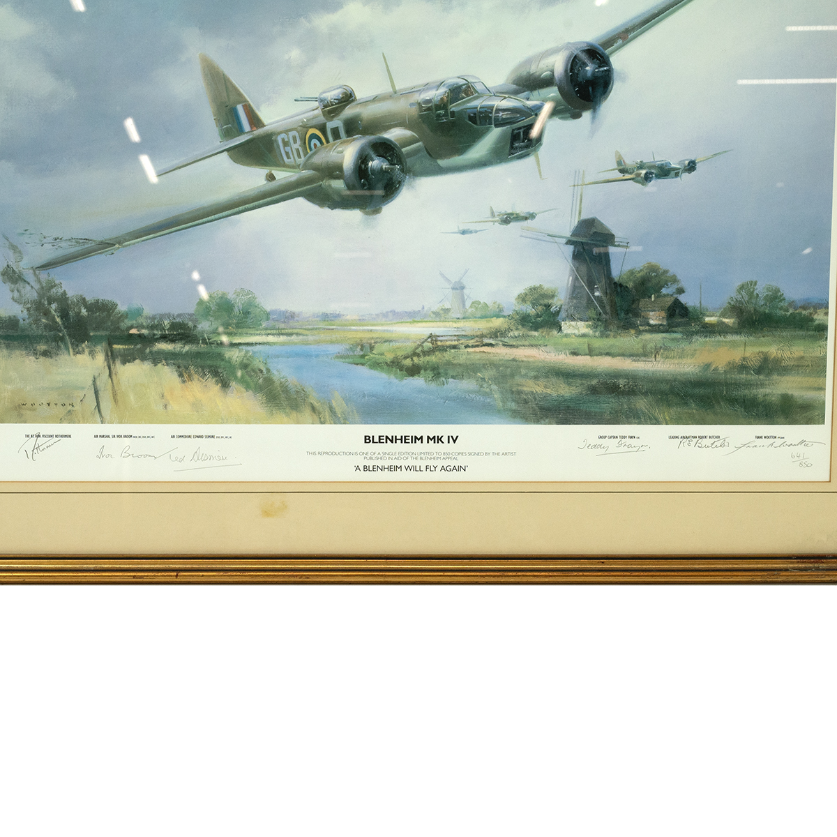 Two (2) Bristol Blenheim art prints, both signed limited editions, depicting the WW2 light bomber... - Image 2 of 4