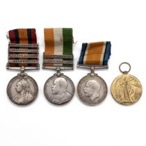 Medals (4) of 464 (26717) Serjeant James William Lavour of the Somerset Light Infantry. Queen's S...