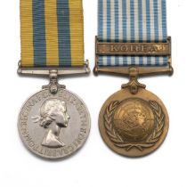 Medals (2) of P/SSX.795861 Able Seaman P.J.F. Mason R.N. Korea Medal, and United Nations Korea Me...