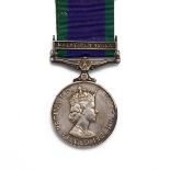 ERII General Service Medal 1962-2007 with 'Malay Peninsula' clasp of 04267849 Leading Aircraftman...