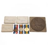 Medals (3) of 6282 Private John Sydney Burrington of the 1st King's Dragoon Guards. 1914 Star & B...