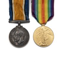 Medals (2) of W.Z.3335 Acting Leading Seaman George Jones R.N.V.R. British War Medal 1914-1920, a...