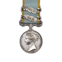 Crimea Medal with clasps 'Inkerman' and 'Alma' of 1707 Serjeant E.J. Detrosier of 1st Battalion, ...