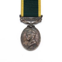 GV Efficiency Medal with clasp 'Territorial' of 170690 Lieutenant Peter Chamier R.A. (T.A.). Ann...