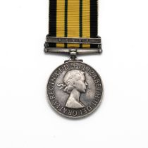 ERII Africa General Service Medal 1902-1956 with clasp 'Kenya' of A.9668 S/O. Onyango Oguda.