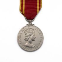 RII Fire Brigade Long Service Medal of Aerodrome Fire Officer Reginald Minton.  Served with 6th ...