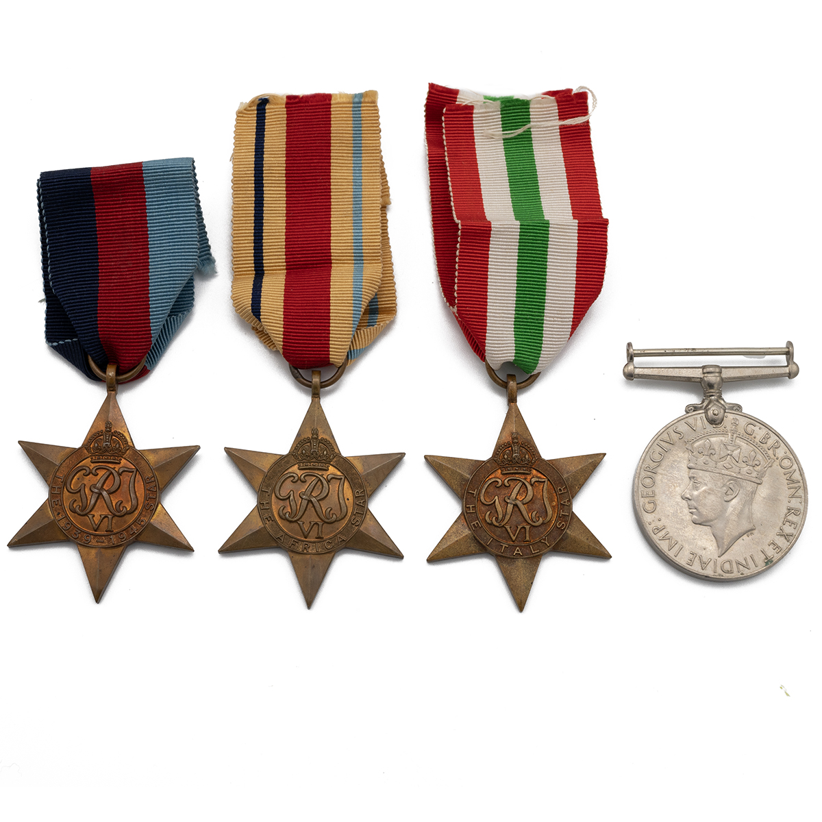Medals (4) of MX.739632 A Williams R.N. 1939-1945 Star, Africa Star, Italy Star, and War Medal 19... - Image 2 of 2