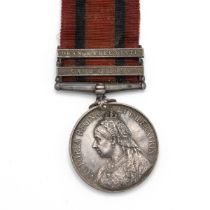 Queen's South Africa Medal with clasps 'Orange Free State', 'Cape Colony' of 4381 Sapper B. Walto...