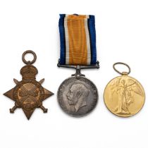Medals (3) of 48355 Lance Corporal George William Terry R.E. 1914-1915 Star, British War Medal 19...