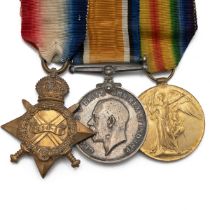 Medals (3) of 219941 Leading Seaman Arthur Edward Gartrell R.N. 1914-1915 Star, British War Medal...