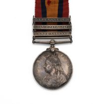Queen's South Africa Medal with clasps 'Transvaal', 'Orange Free State', 'Cape Colony' of Private...