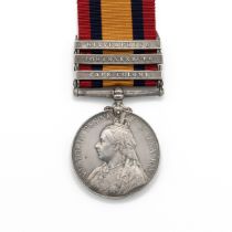 Queen's South Africa Medal with clasps 'Wittebergen', 'Johannesburg', 'Cape Colony' of 9890 Serje...
