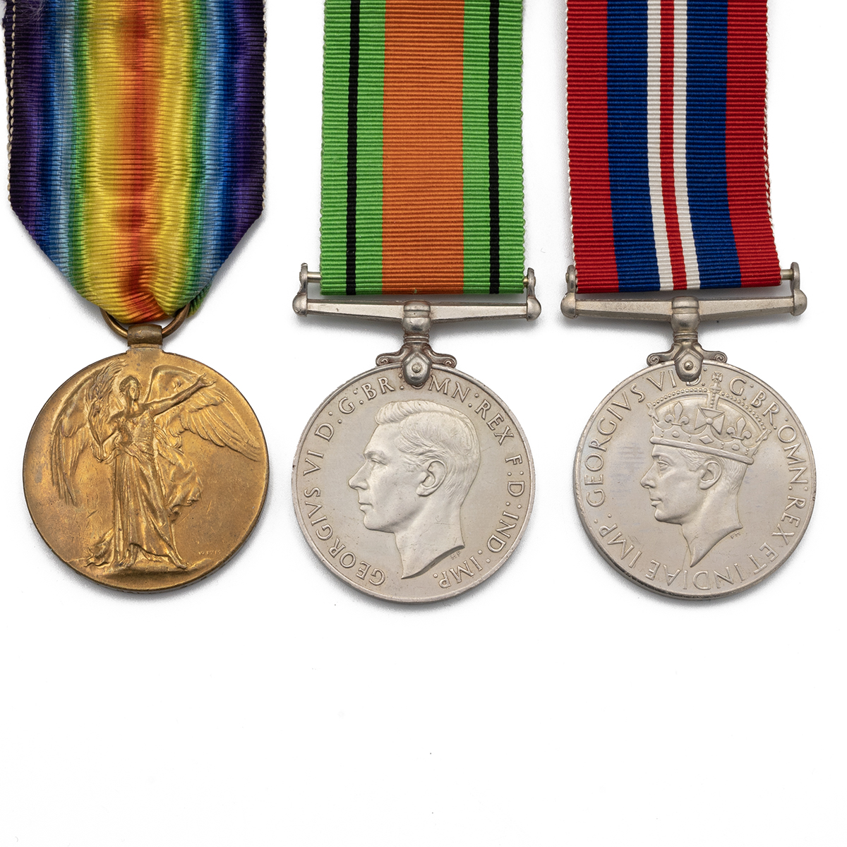 Medals (3) of 351275 Sick Berth Steward Frederick Thomas Hall M.S.M. R.N. Allied Victory Medal 19... - Image 2 of 2